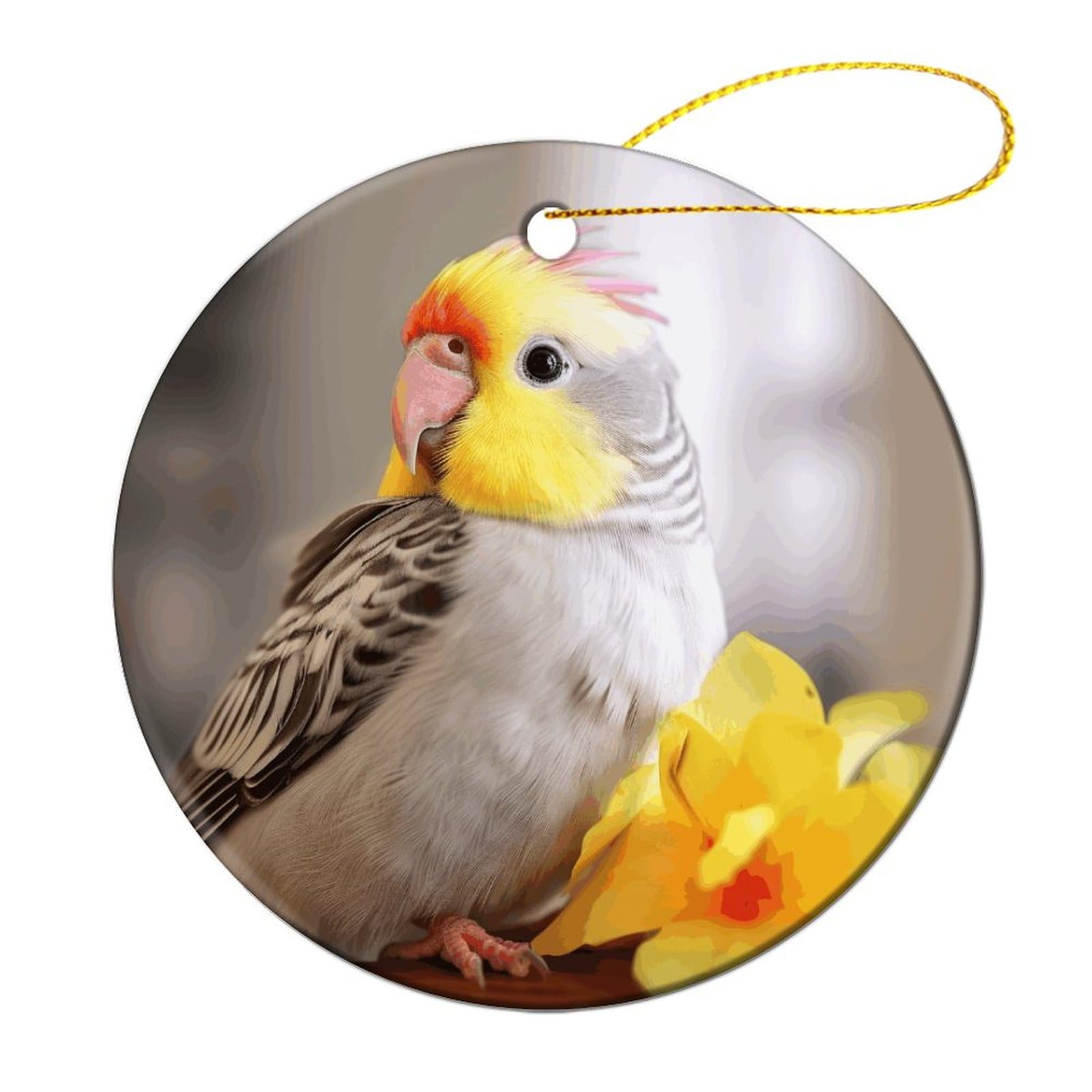 Amazon.co.jp: クリスマスツリーデコレーション、かわいいオカメインコ